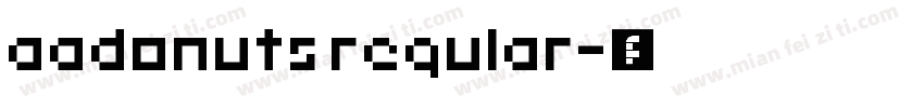 aadonuts regular字体转换